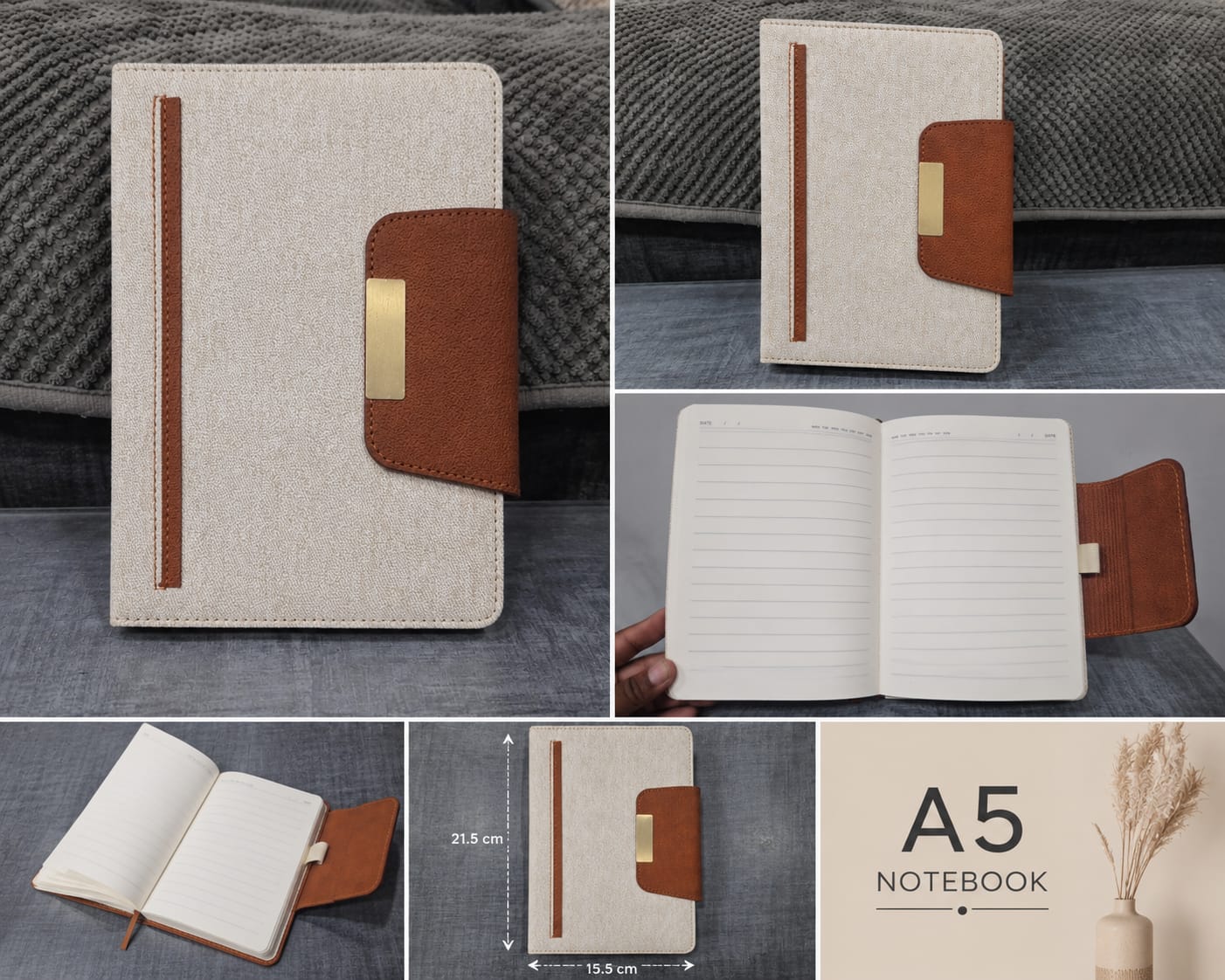 Custom Engraved Wooden Desk Clock & Diary Gift Box